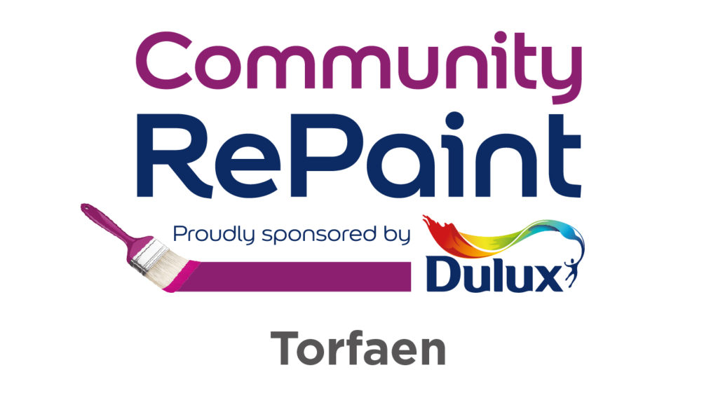 Community RePaint. Proudly sponsored by Dulux. Torfaen.