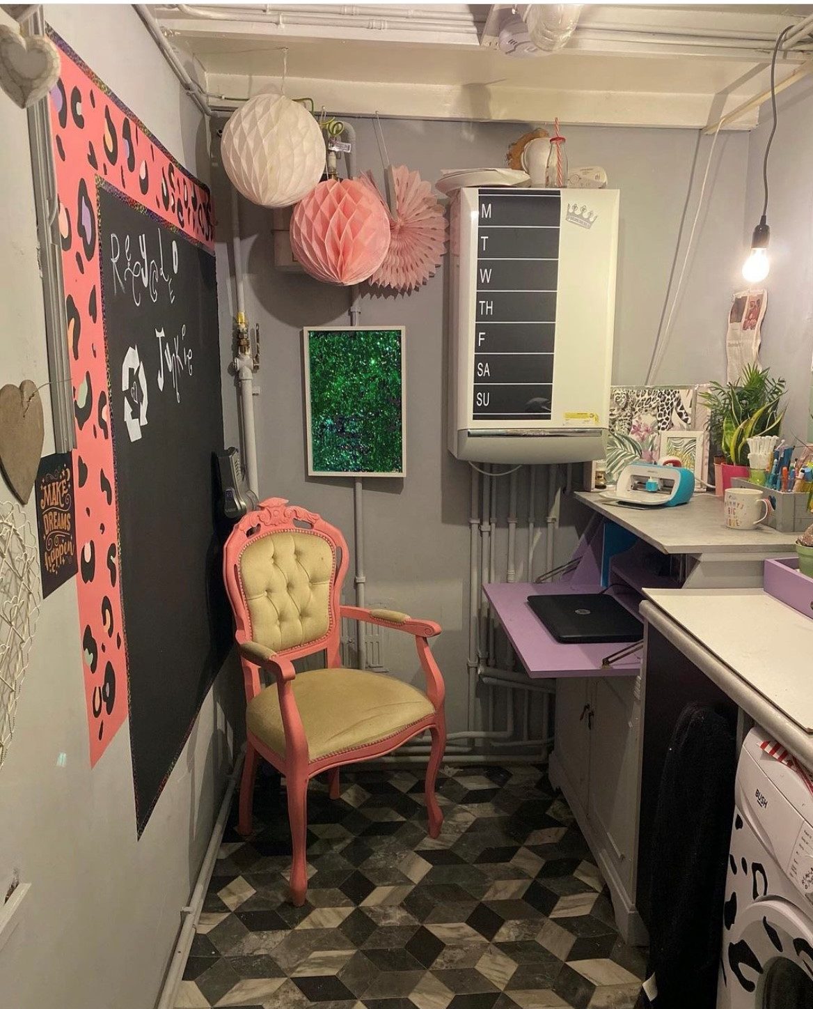 Home office redecoration using ReColour chalk paint