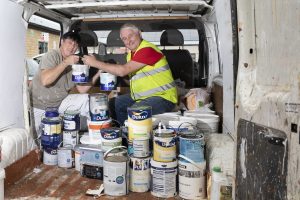 Community RePaint Bradford collecting paint from HWRCs