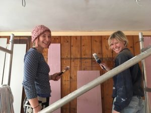 Volunteers painting Community RePaint West Devon