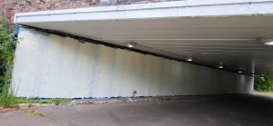 Cheltenham Paint Festival - tunnel surfaces prepped with ReColour masonry paint