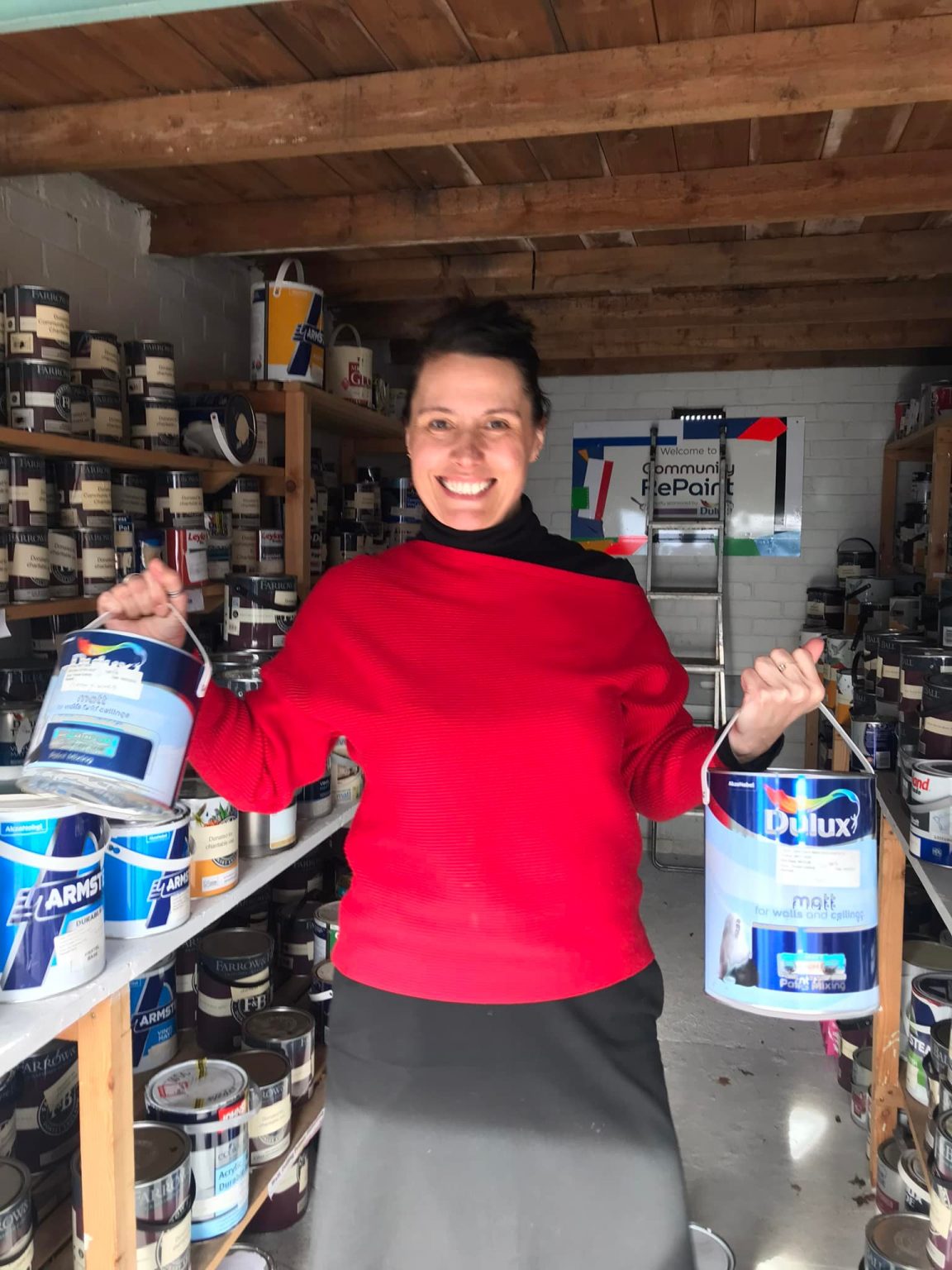 Community RePaint Morpeth celebrate saving paint from waste and